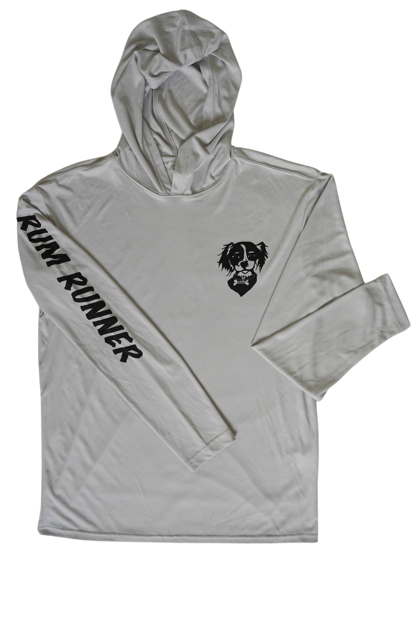 Light Grey Hoodie Rash Guard