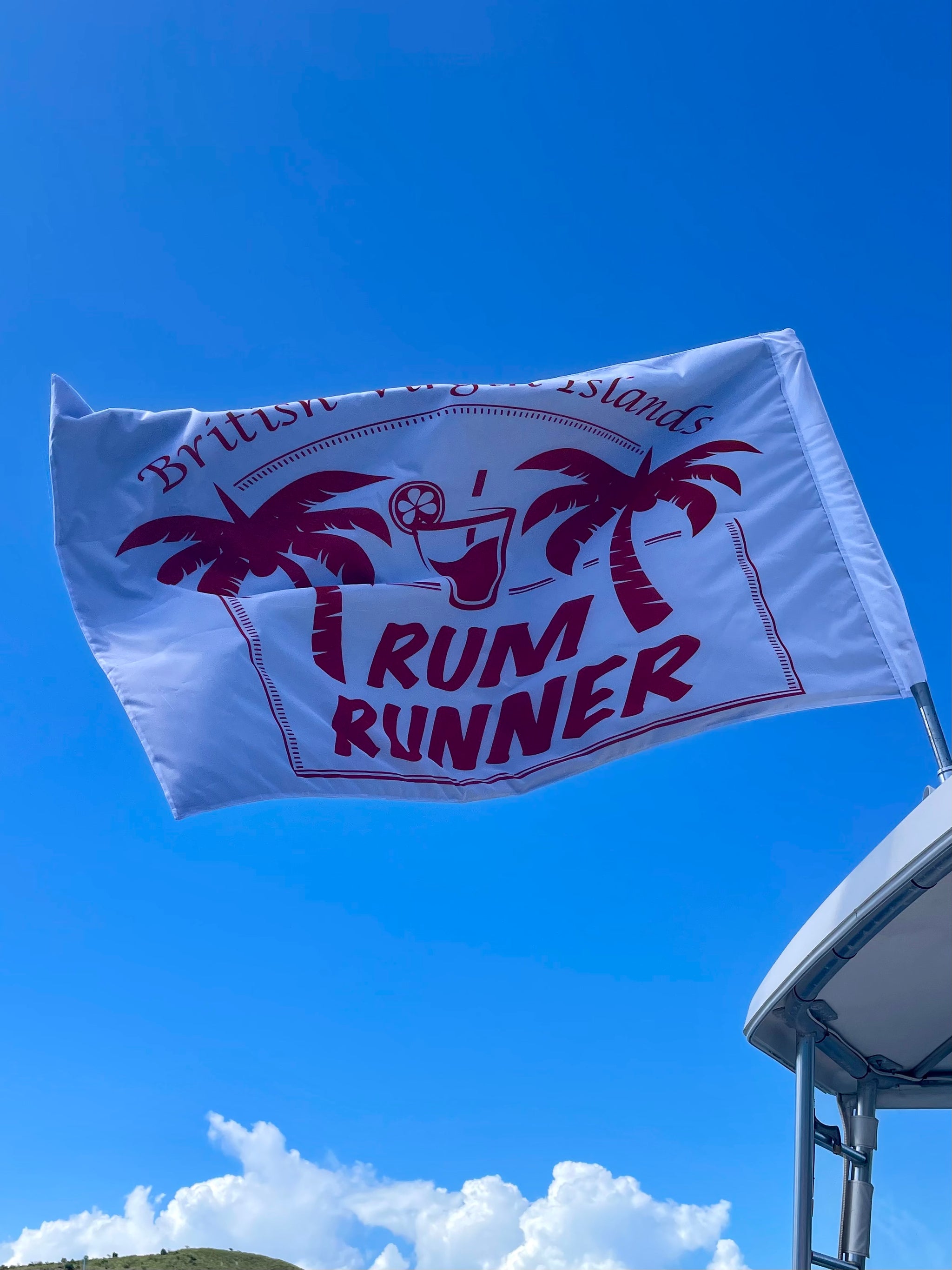 Rum Runner Flag - White
